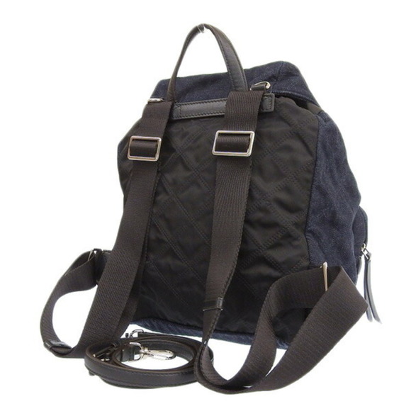 MONCLER Cotton DAUPHINE LARGE Rucksack Backpack F109B5A70010 Blue Ladies - Picture 2 of 10